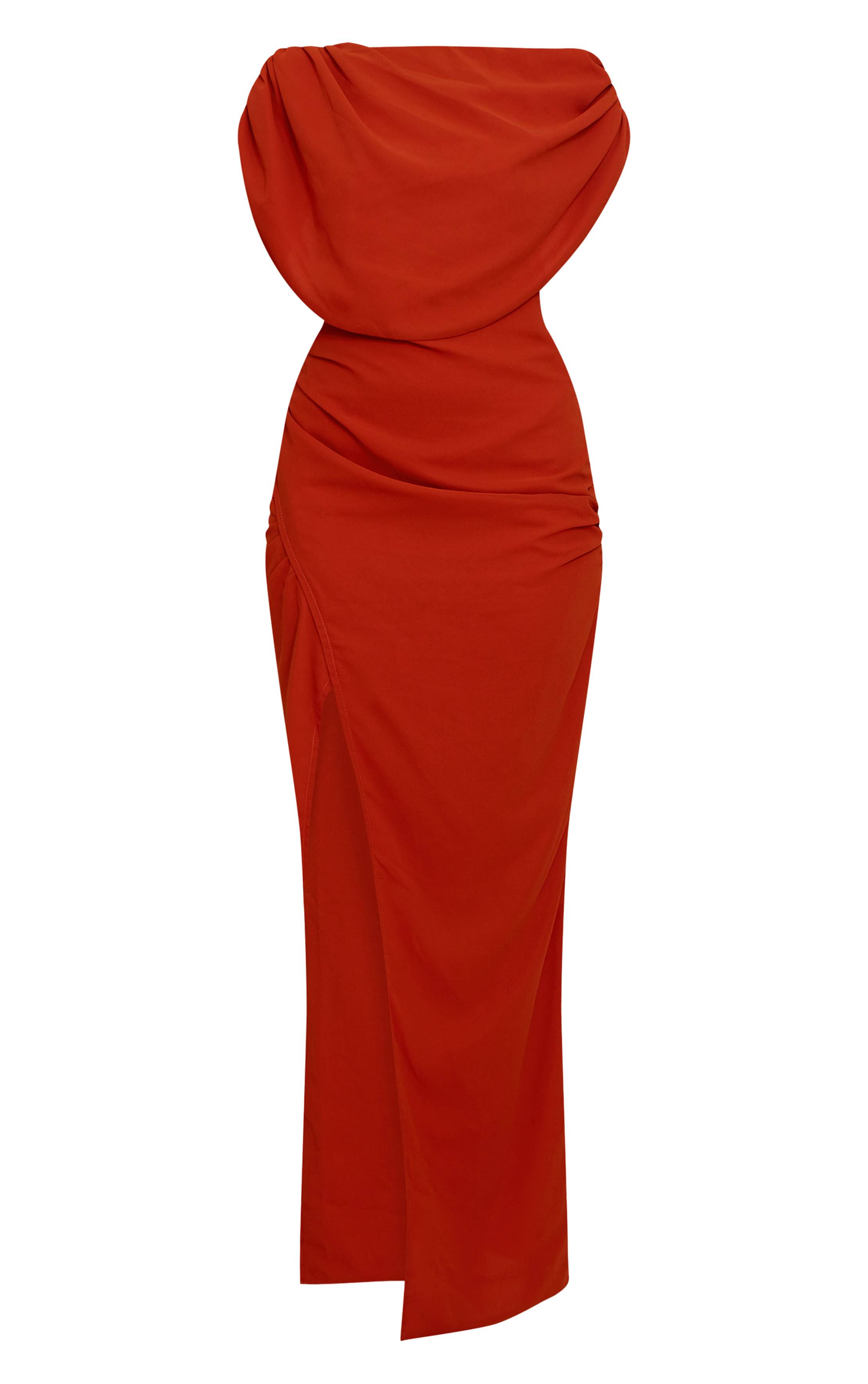 Rouille Robe Longue En Mousseline