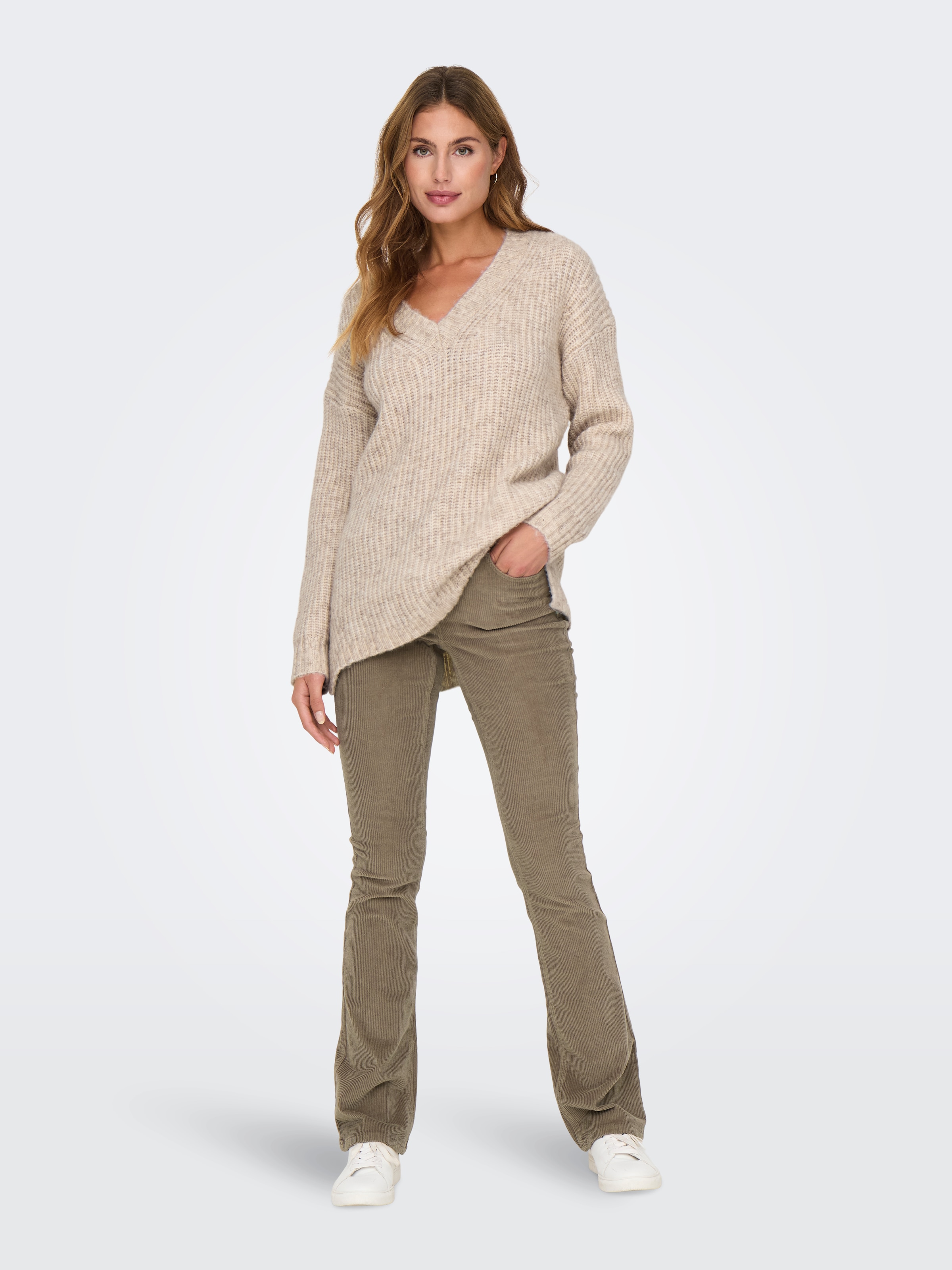 ONLY Cordhose »ONLMARY – Flared Cordhose mit Stretchkomfort«  slim fit, modisch, Cord, Baumwollmischung