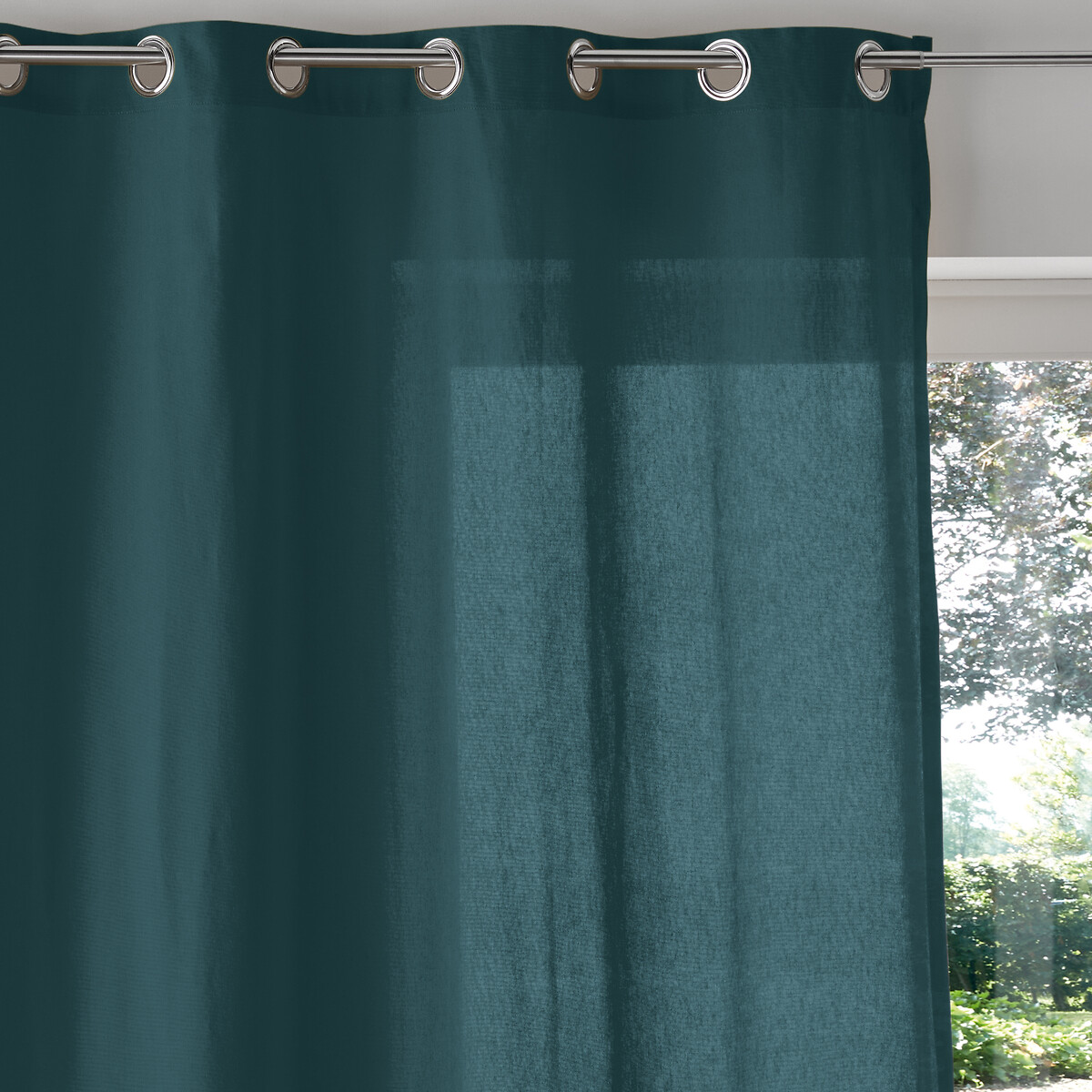 LA REDOUTE INTERIEURS<br>Cortina de algodão com ilhós Cenário