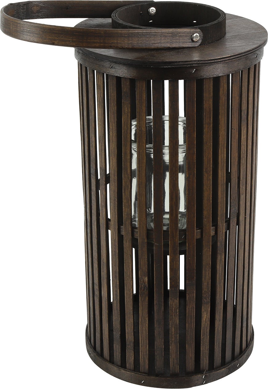 Countryfield windlicht Ina bruin D 20 H 40 cm