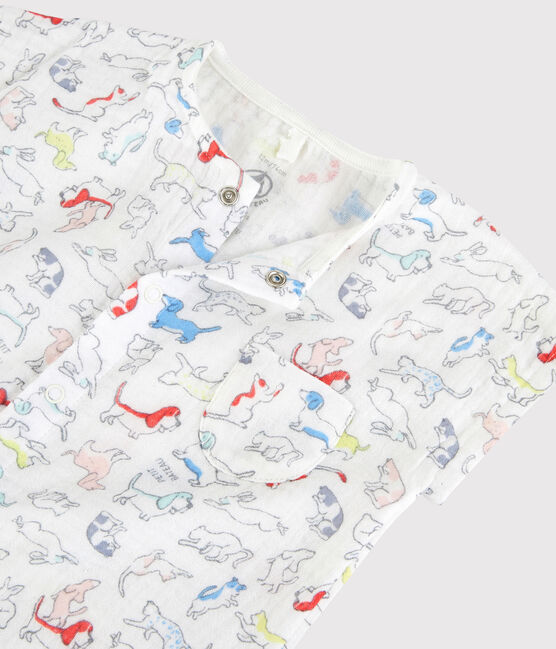 Combicourt chiots colorés bébé en tissu couche en coton biologique