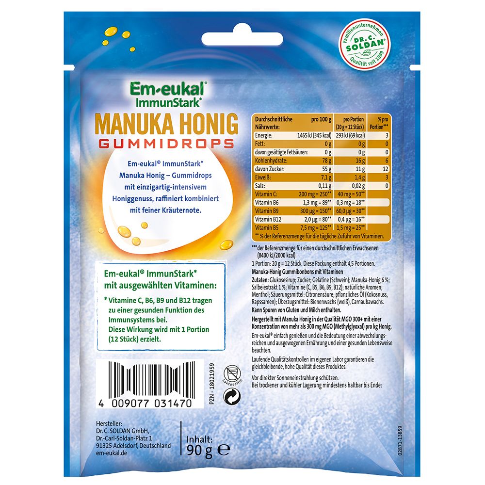 Em-eukal® ImmunStark Manuka Honig Gummidrops