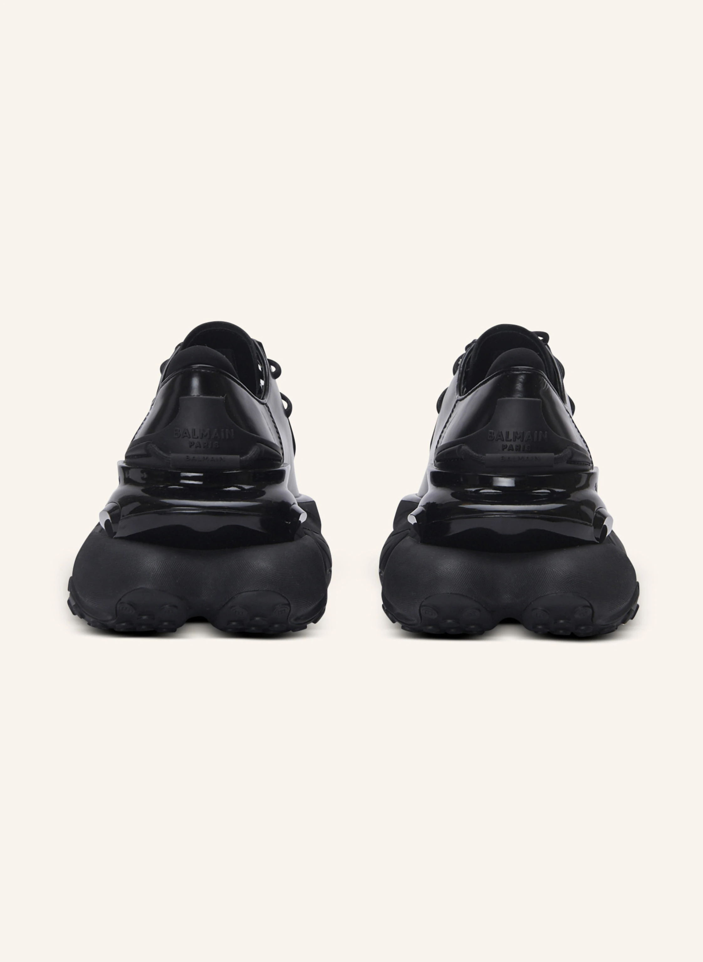 BALMAIN Unicorn Derbys aus glänzendem Leder