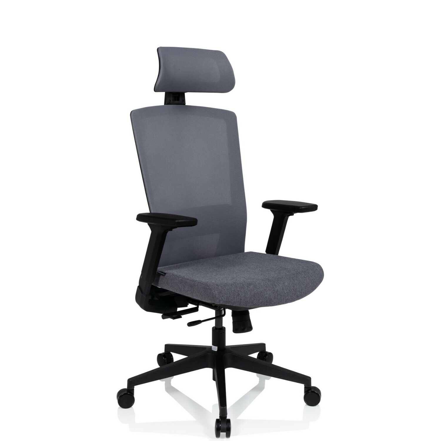 Profi Bürostuhl CAPTIVO Stoff/Netzstoff mit Armlehnen (höhenverstellbar) hjh OFFICE