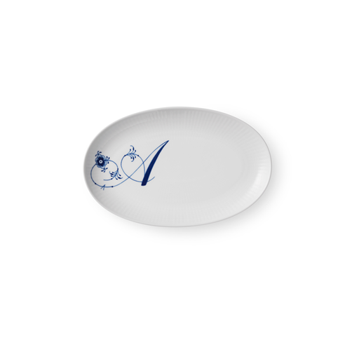 Royal Copenhagen Alfabet Tallerken, A, Ø23 cm