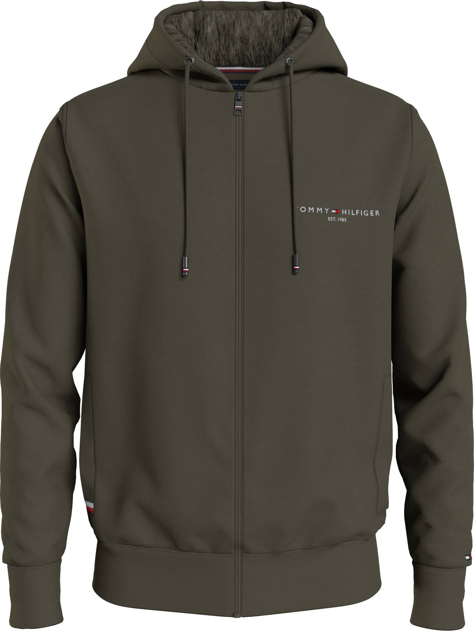 Tommy Hilfiger| Herren Hoodie TOMMY LOGO FUR LINED HOODY