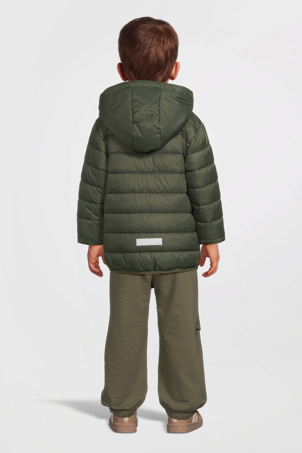 NAME IT gewatteerde winterjas NMMMONAY groen