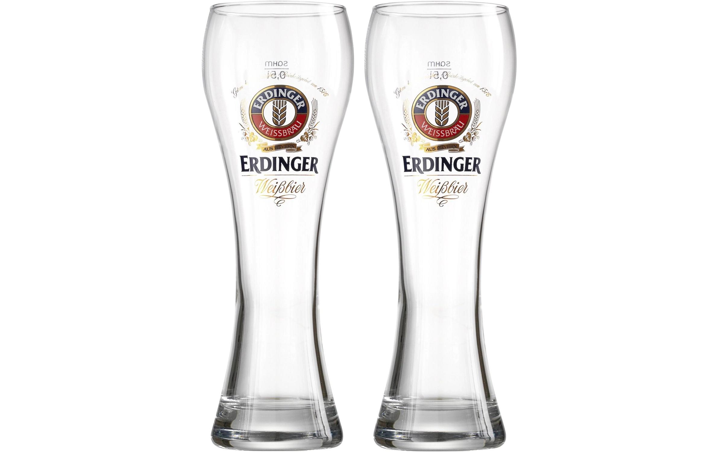 Bierglas Erdinger 500 ml, 2 StückBiergläser Set