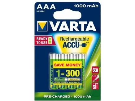 Varta Professional - Batteri 4 x AAA - NiMH - (genopladelige) - 1000 mAh