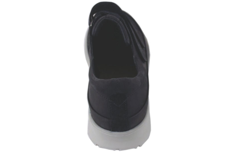NEW FEET MØRKEBLÅ SKO I NUBUCK MED STRECH
