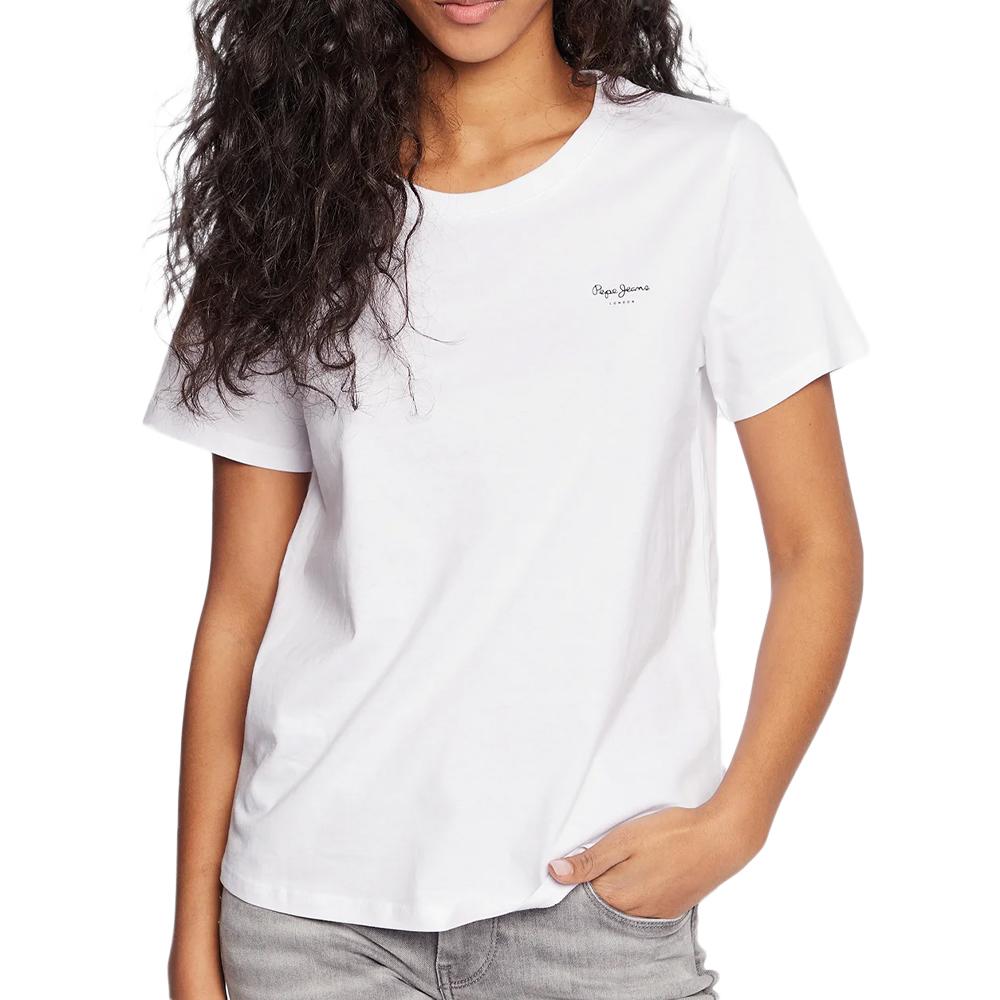Pepe jeans T-shirt Blanc Femme Pepe Jeans Wendy Chest
