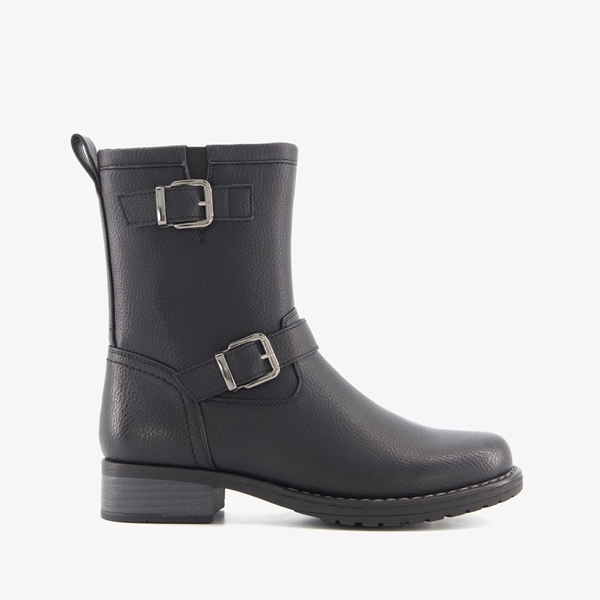Blue Box dames biker boots zwart