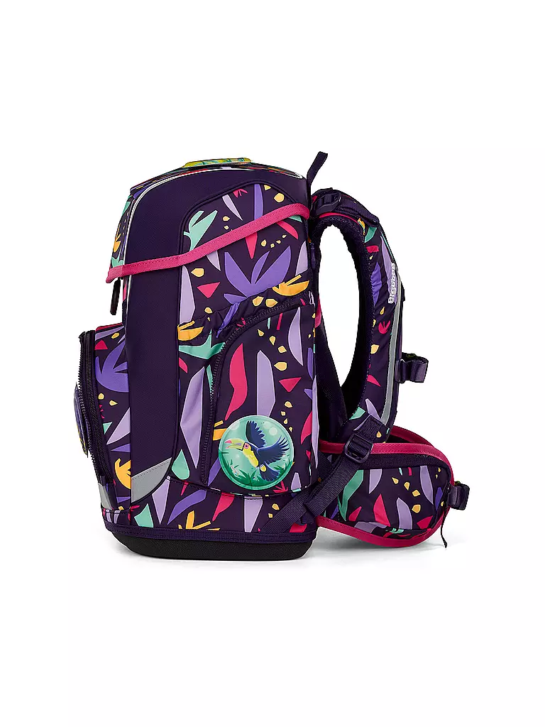 ERGOBAG Schultasche Set 5tlg AmBärzonas CUBO Neo  lila