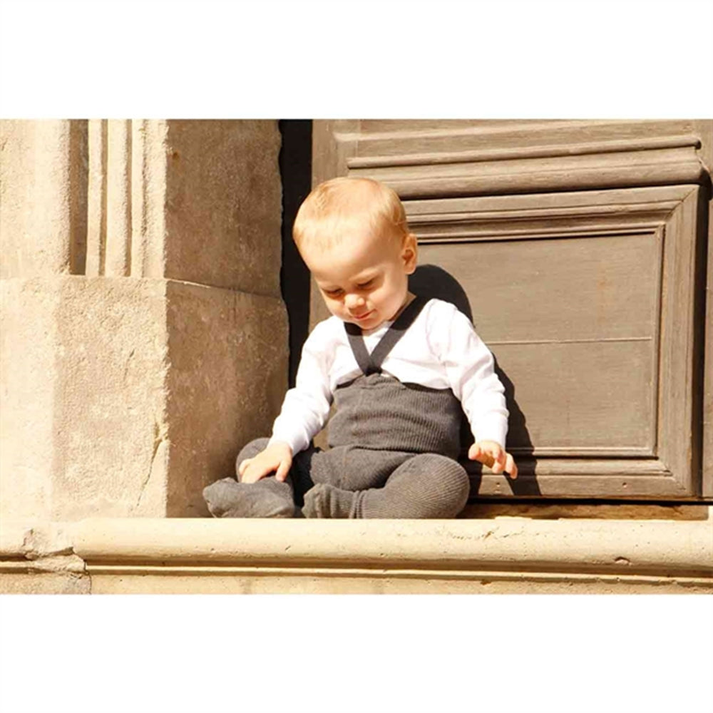 Footed Tights Dark Grey - Silly Silas → Luksusbaby.dk