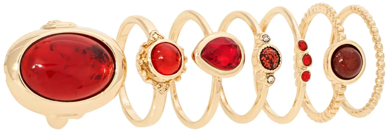 Ring-Set - Romantic Red
