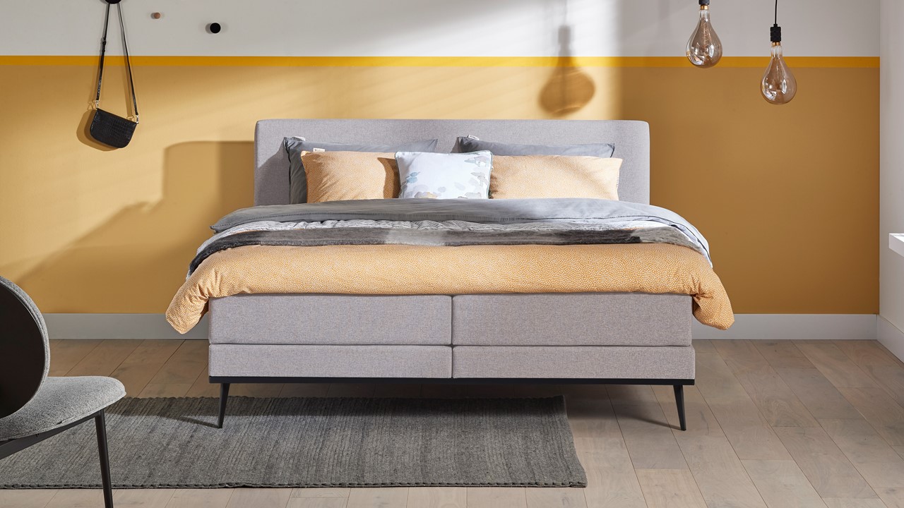 Boxspring Viggo oakland grijs