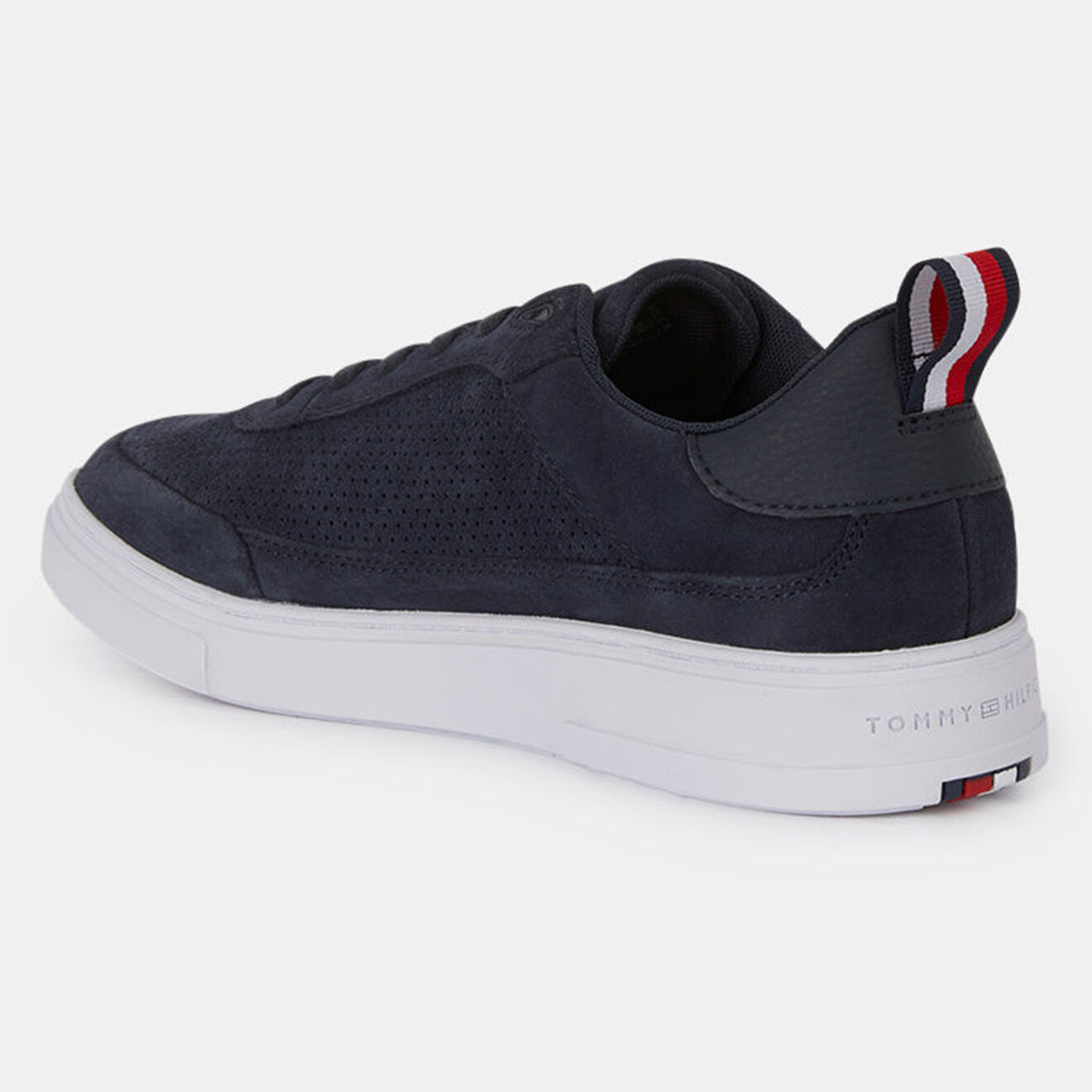 Tommy Hilfiger Baskets en Velours de cuir modern perf bleu marine