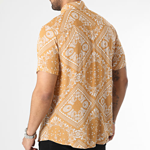 Chemise Manches Courtes Bandana Moutarde