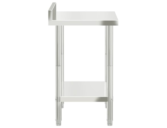 VIDAXL - Mobilier de cuisine Table de travail de cuisine avec dosseret 82,5x55x93 cm inox
