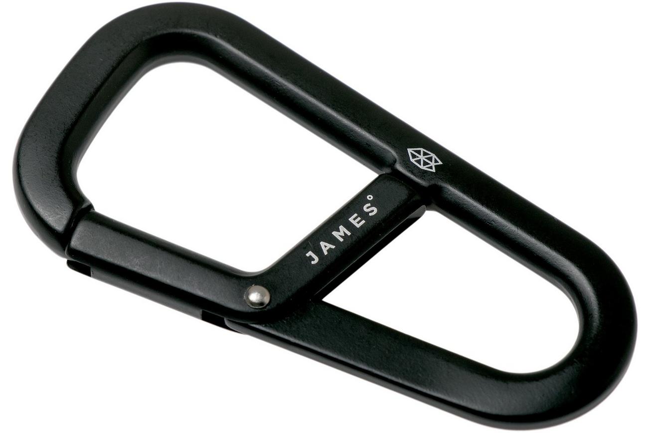 The James Brand The Hardin Black ES204910-10 karabijnhaak