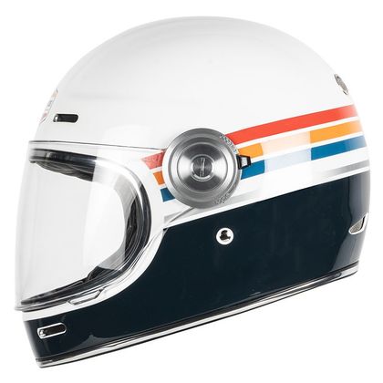 Casque Dexter TANNEN ENJOY THE RIDE VINTAGE - Blanc / Bleu