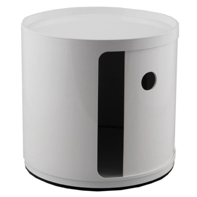 Kartell Componibili kast nachtkastje small (1 comp.) Ø42 wit