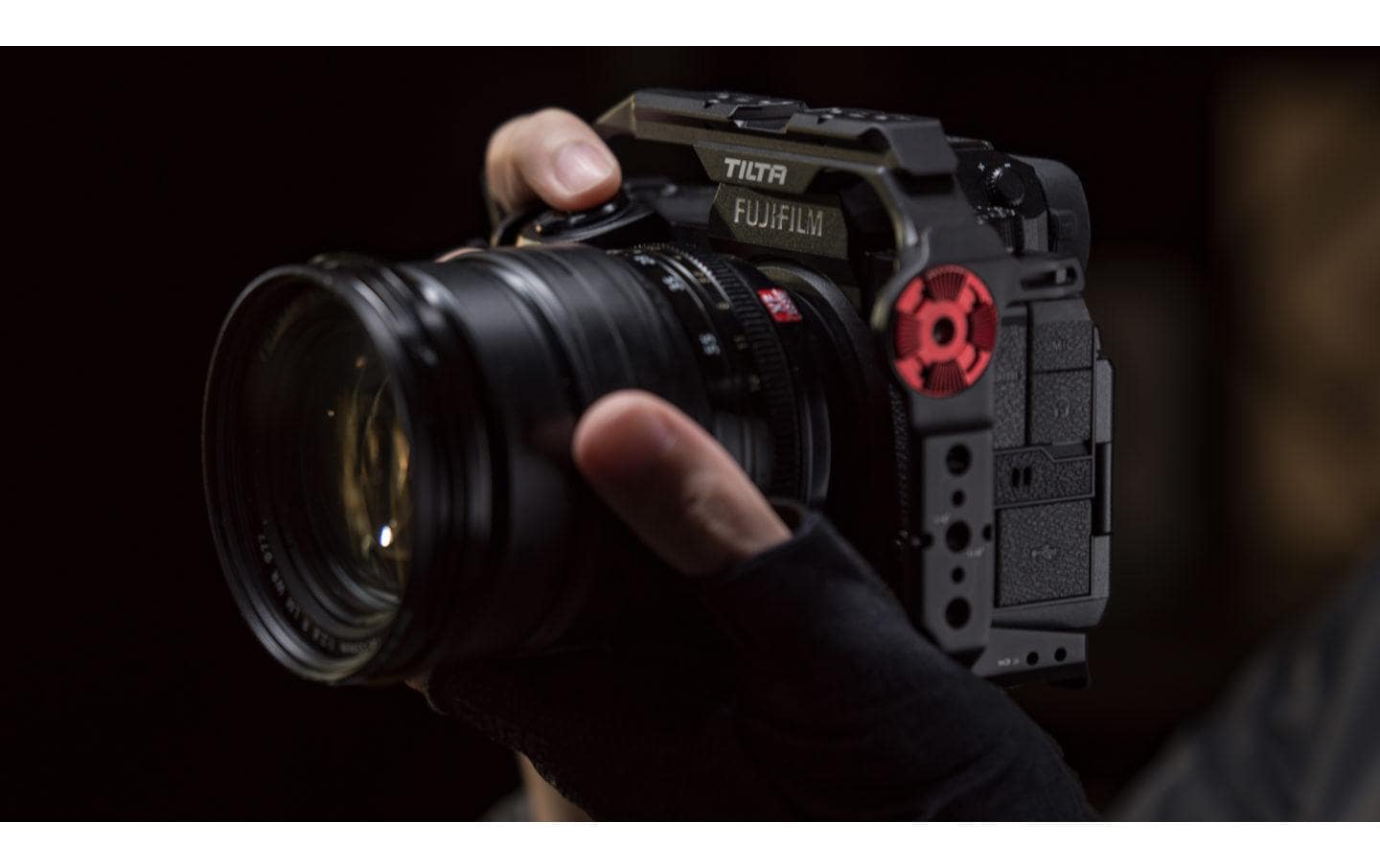 Full Camera Cage für Fujifilm X-H2S<br>Bietet einen Schutz für das Kameragehäuse und verfügt über Befestigungspunkte