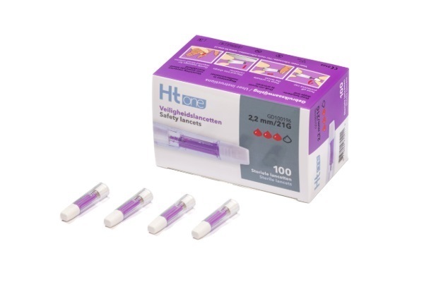 ht one Veiligheidslancet 2,2 MM 100 Stuks