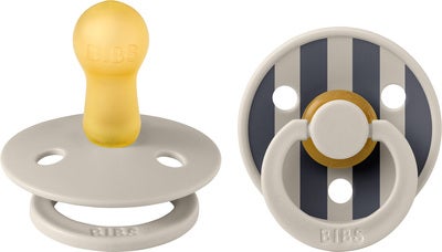 BIBS Studio Colour Block Smokk 2-Pakk Lateks Str 2, Sand Mix
