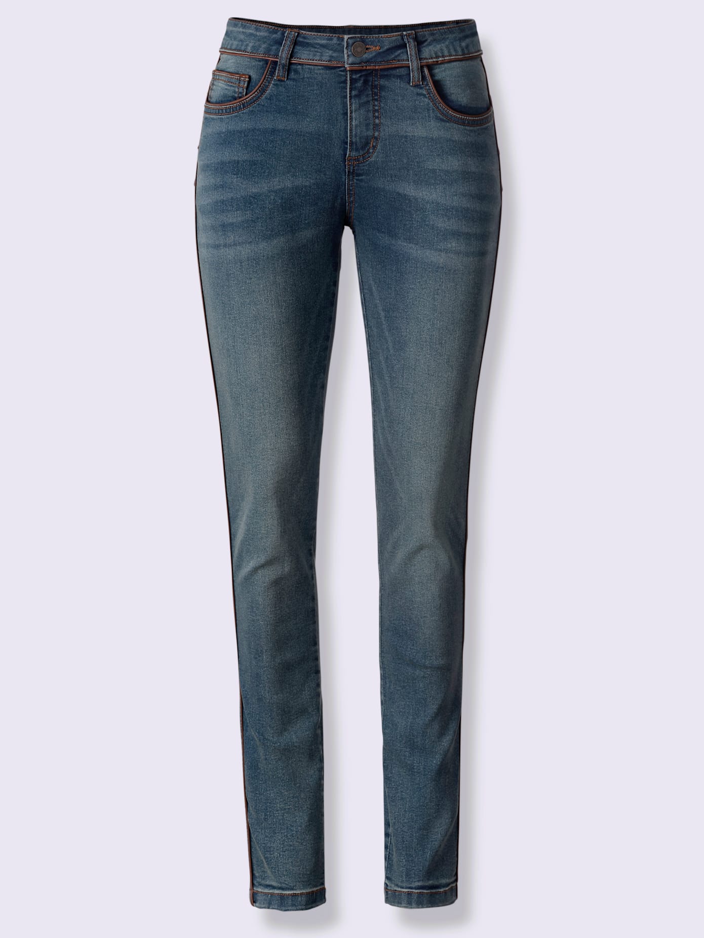 Jean push-up détails en qualité lisse