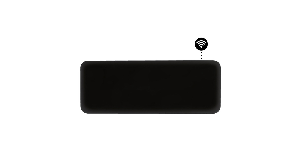 MillSteel WiFi paneelverwarming PA1300WIFI4 Black, 1300 Watt convector  (Zwart, wifi 2,4 GHz (wifi 6), Bluetooth 5.2, Zigbee 3.0 + App)