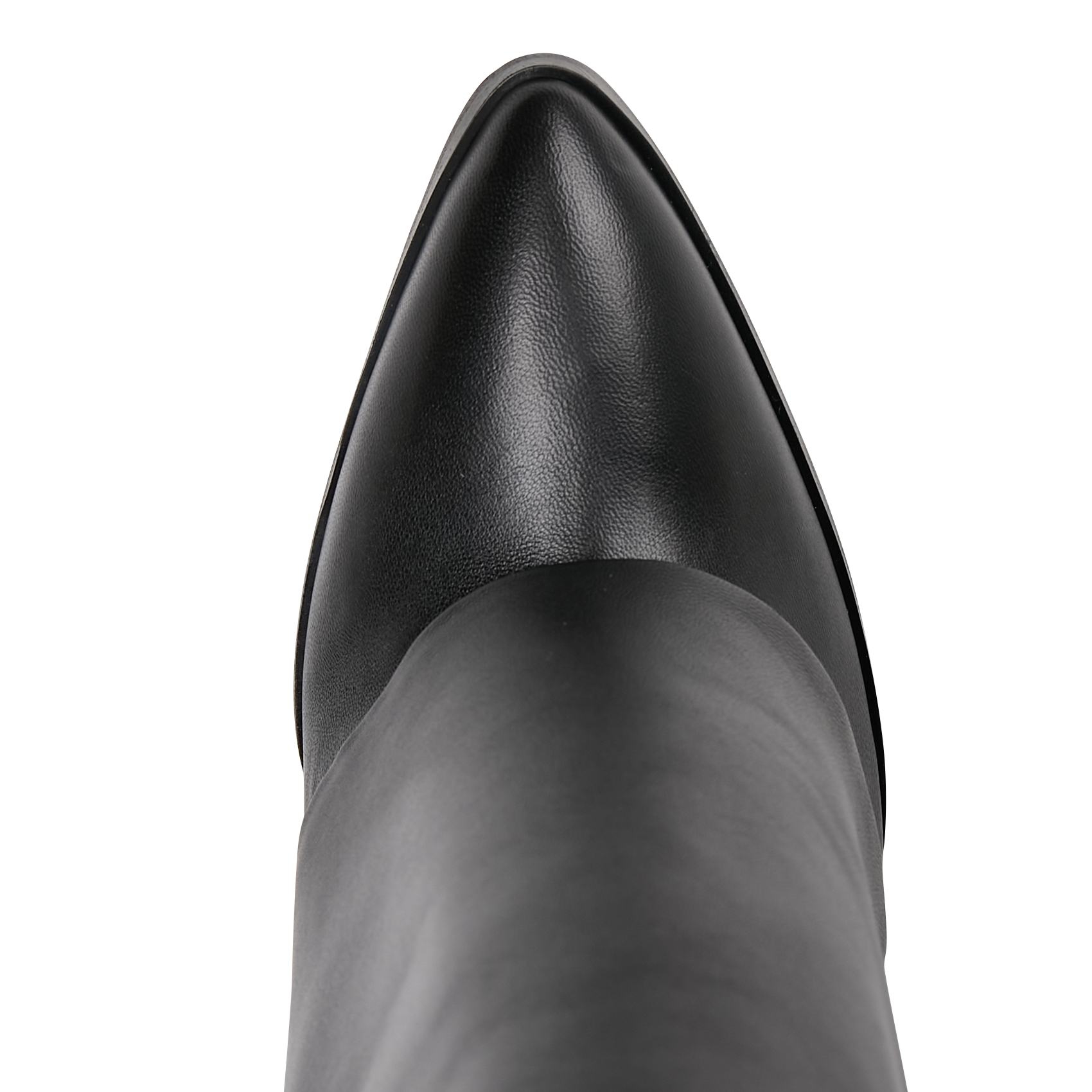 Bottes fourreau en cuir | Noir