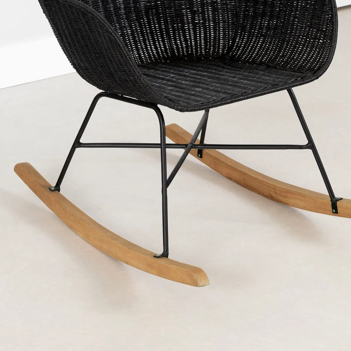 South Shore Chaise Berçante - Balka Rotin Noir