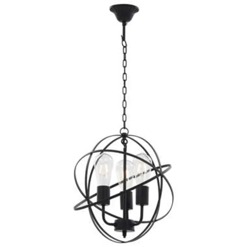 vidaXL - Plafond Lamp - Zwart - Metaal