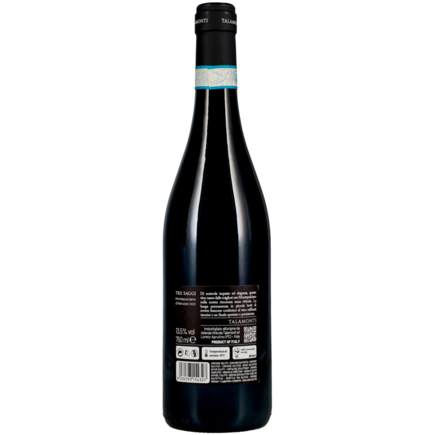 Montepulciano d'Abruzzo DOC Tre Saggi Tenuta Talamonti -75cl