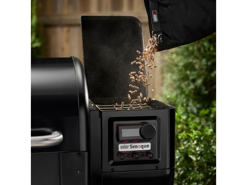Weber Smoker SMOQUE Holzpelletgrill Holzpelletsmoker mit mehr als 3.800 Quadratzentimetern Grillfläche
