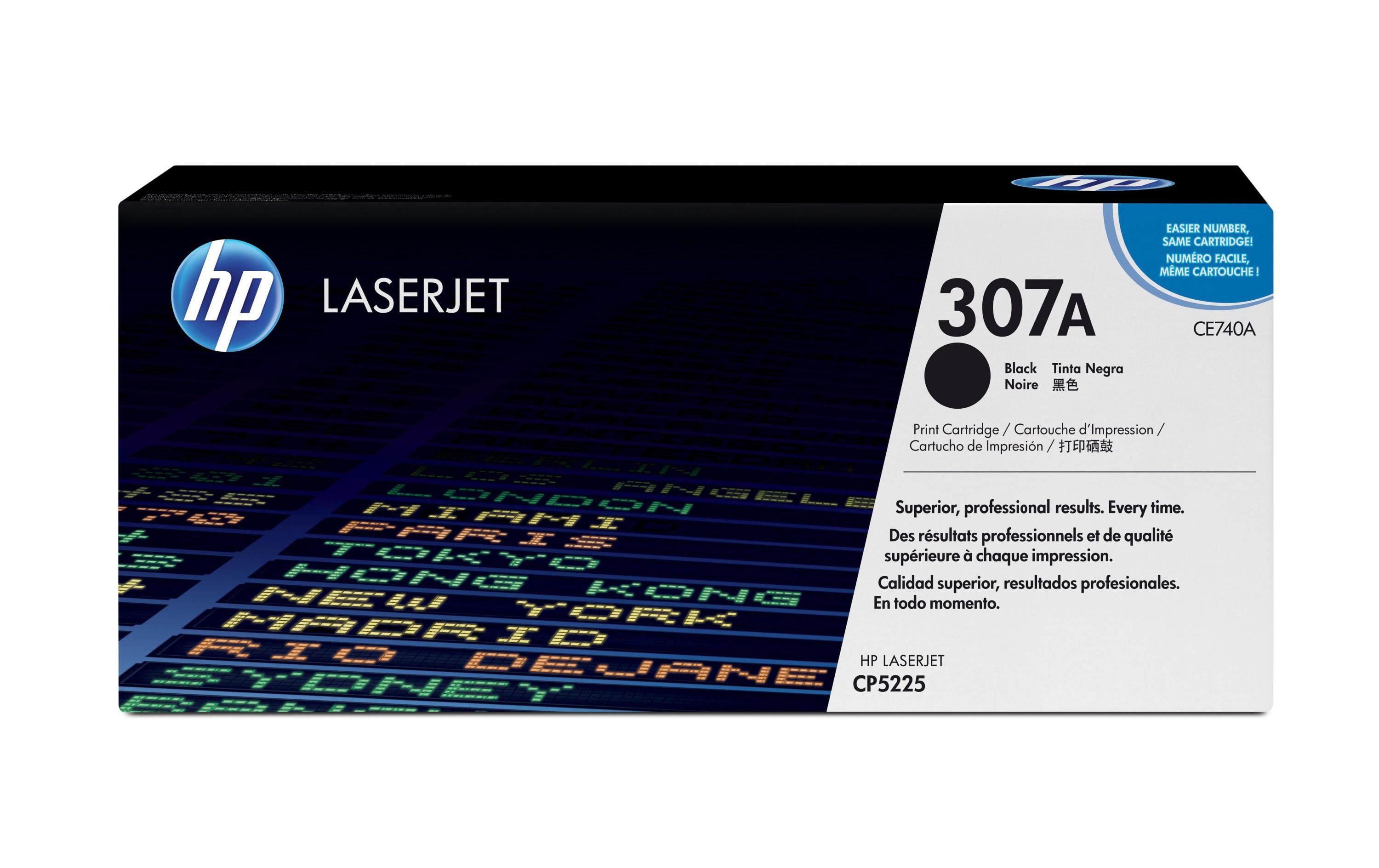 Toner Nr. 307A (CE740A) Black<br>Tonerkartusche