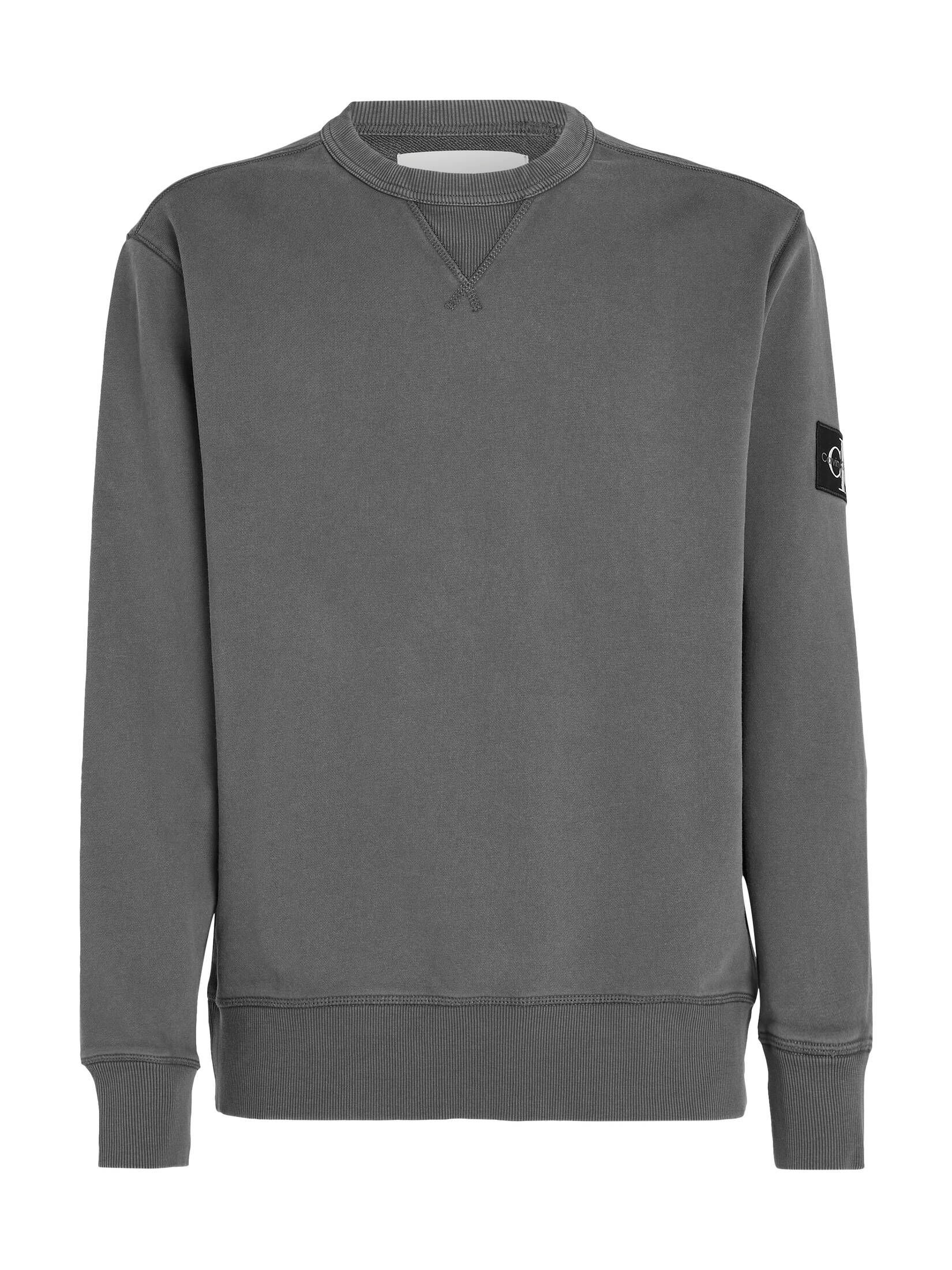 CALVIN KLEIN JEANS| Herren Sweatshirt WASHED BADGE CREW NECK