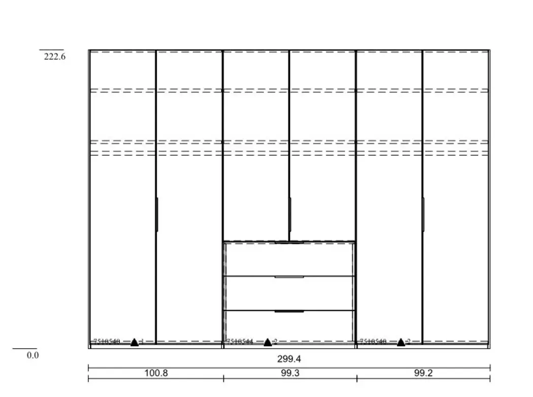 Kleiderschrank Concept me 300 x 223 cm
