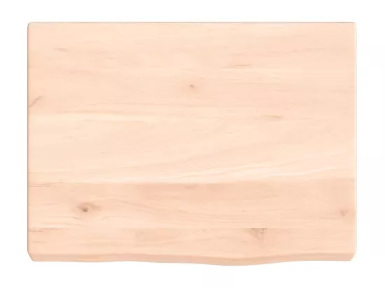 Comptoir de salle de bain 40x30x(2-4) cm bois massif non traité