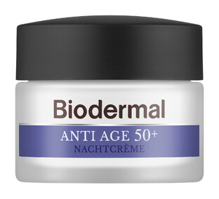 Combiset Biodermal Anti Age 50  Gezichtsverzorgingsroutine - Dag- en Nachtcrème - 2 stuks