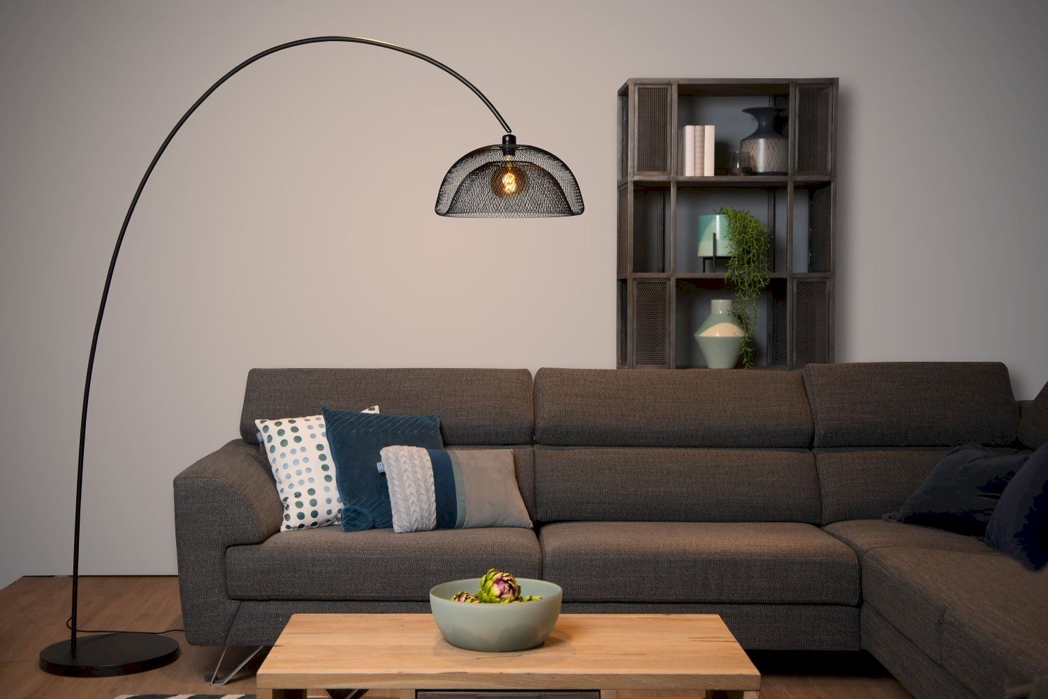 Lucide   Mesh Boog Vloerlamp