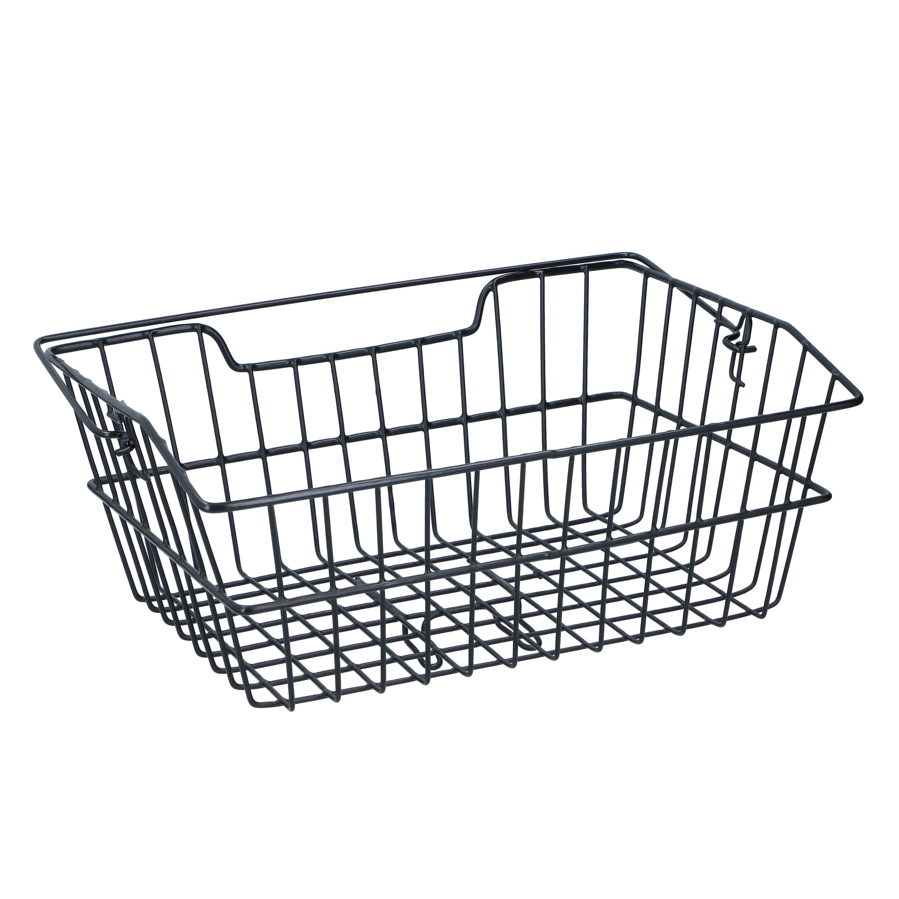 Velokorb hinten mit Tragegriff 40 x 31 cm schwarz
