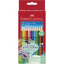 FABER-CASTELL Crayons de couleur Colour GRIP, étui de 24