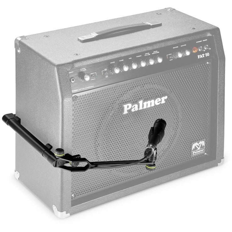 Gravity MS CAB CL 01 S kort microfoonstatief met klem voor gitaarcabinet