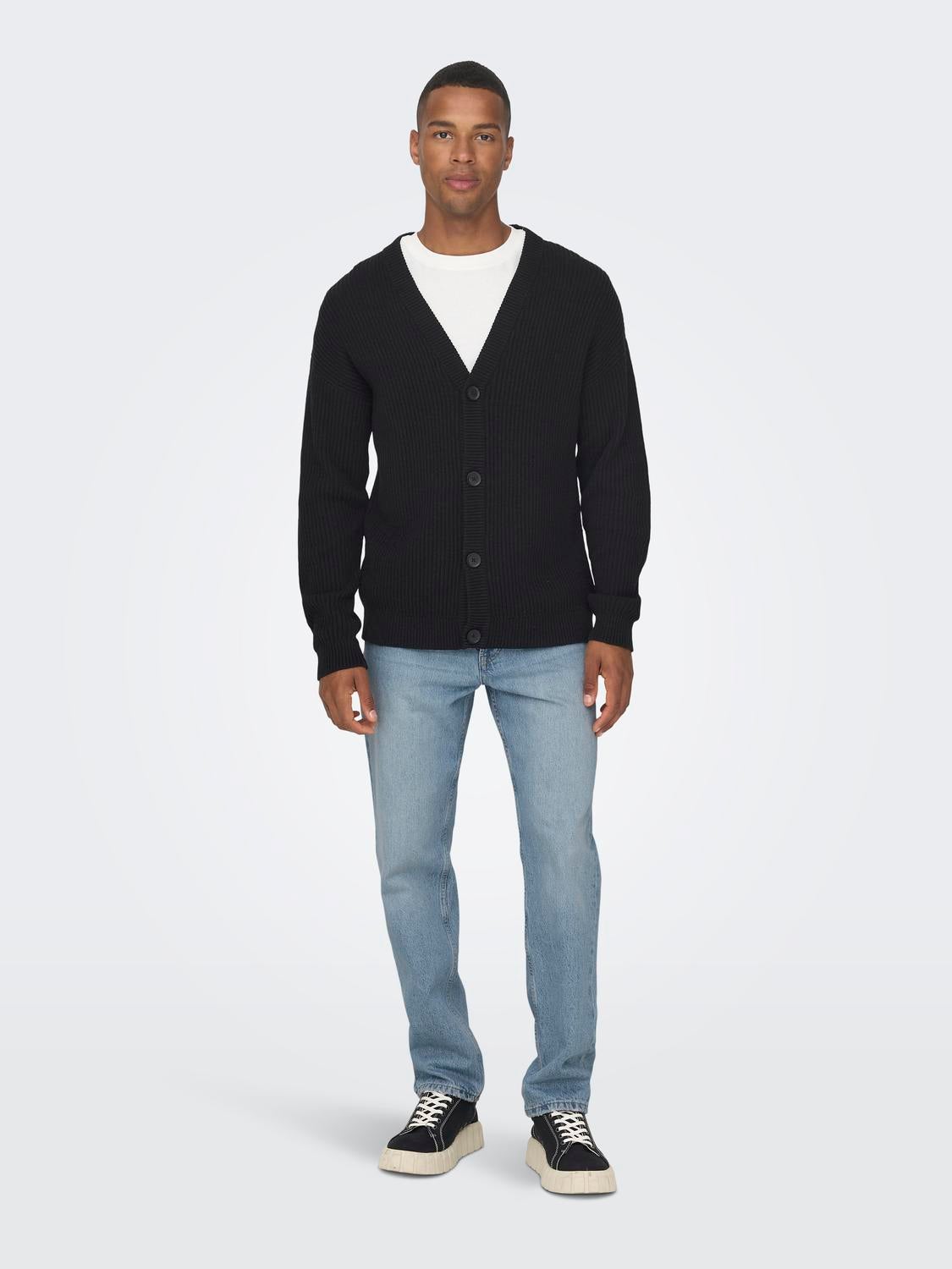 ONSEDGE Mid Rise Gerade geschnitten Jeans Light Blue Denim
