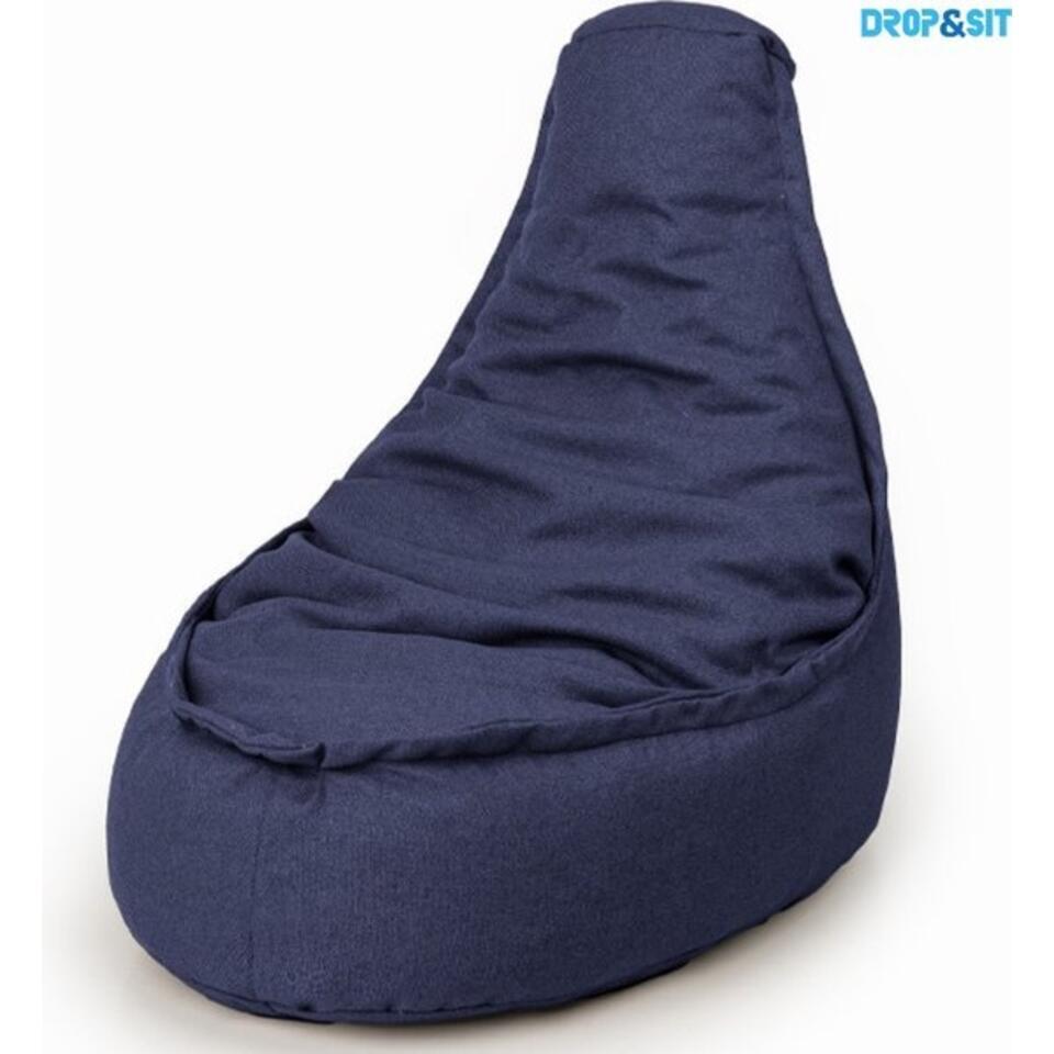 Parya Zitzak Stoel Volwassenen 95 x 75 cm Beanbag Blauw