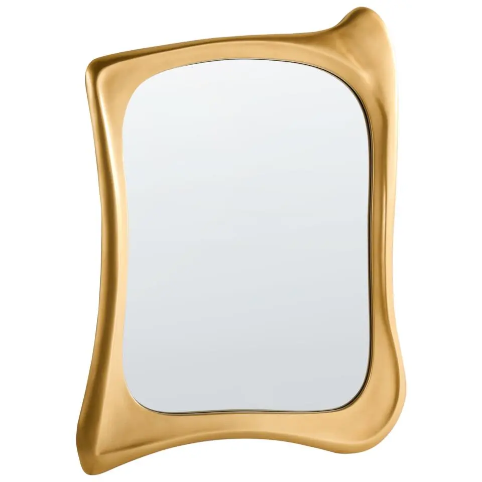 CONCARNEAU - Wandspiegel - Goud - PU glas/MDF