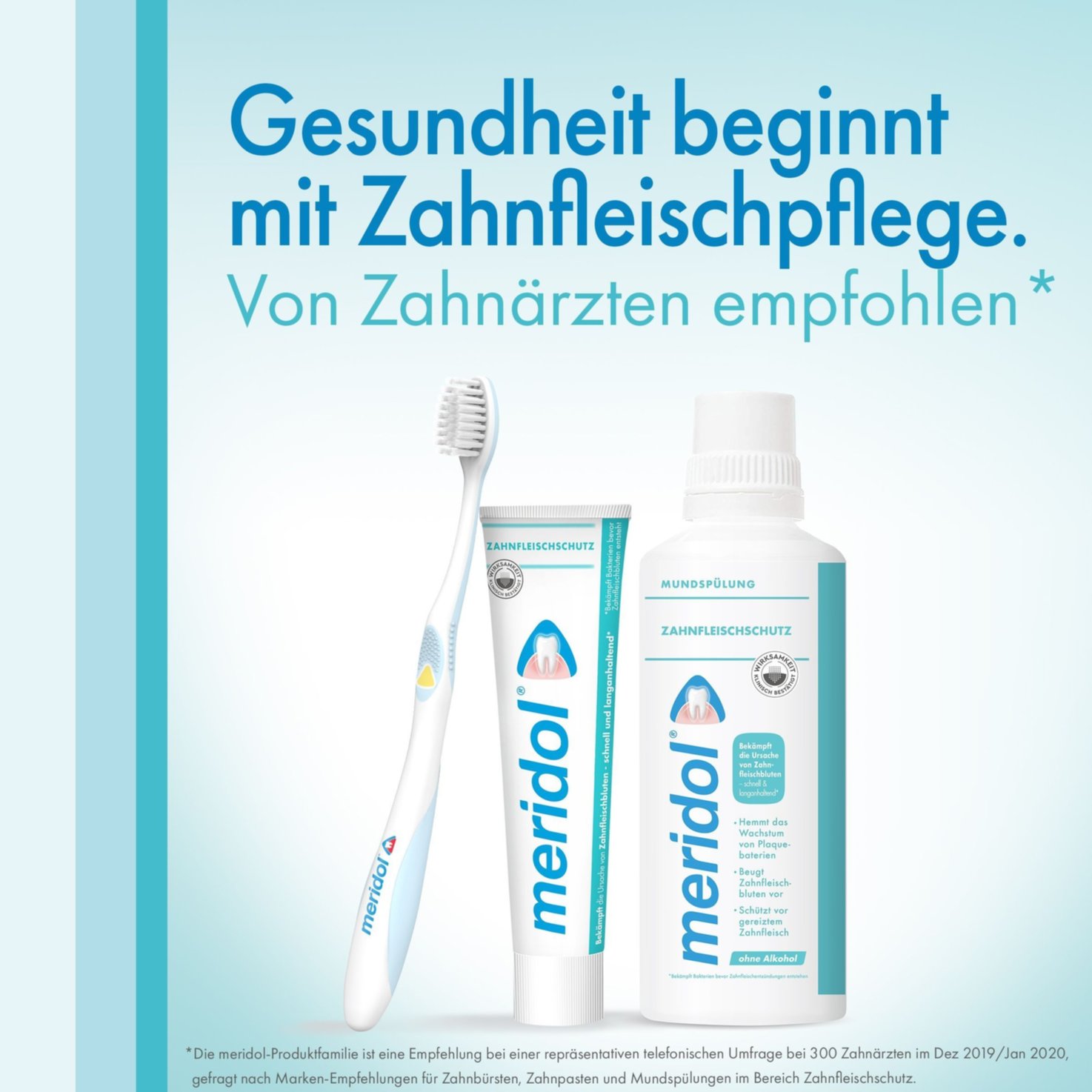 Meridol Zahnfleischschutz Mundspülung Mini