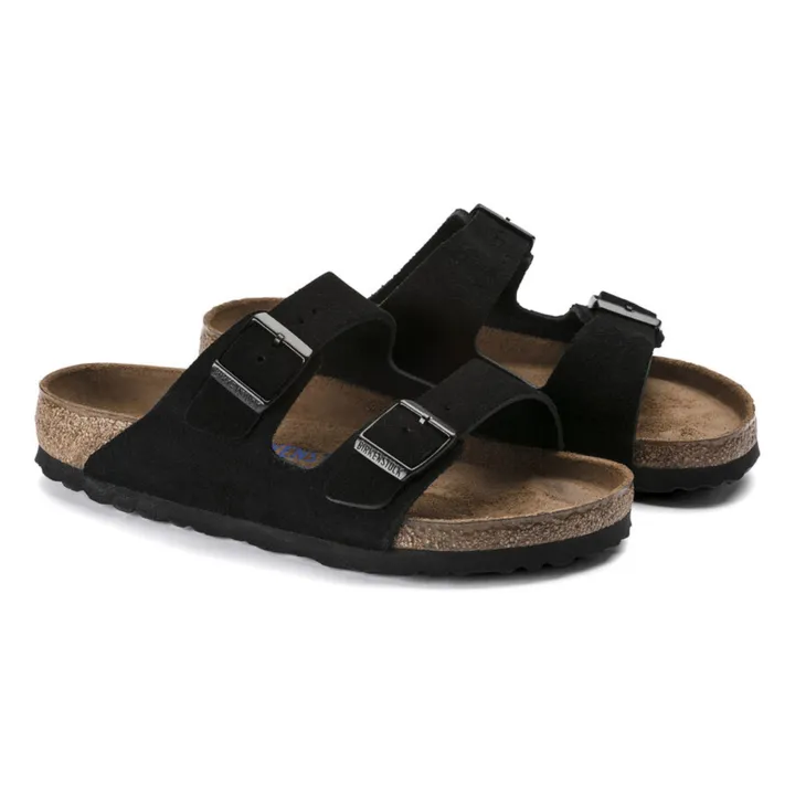 BIRKENSTOCK Sandales Arizona Suède et Nubuck - Collection Adulte  | Noir
